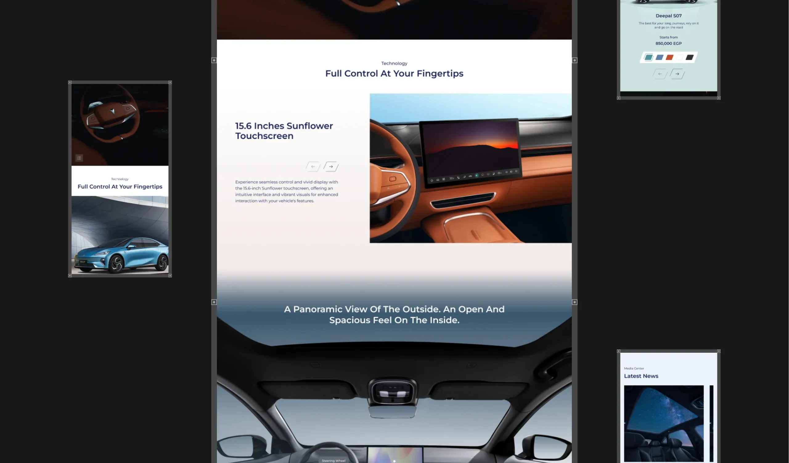 Deepal GB EV website and mobile app UI/UX design: how we worked