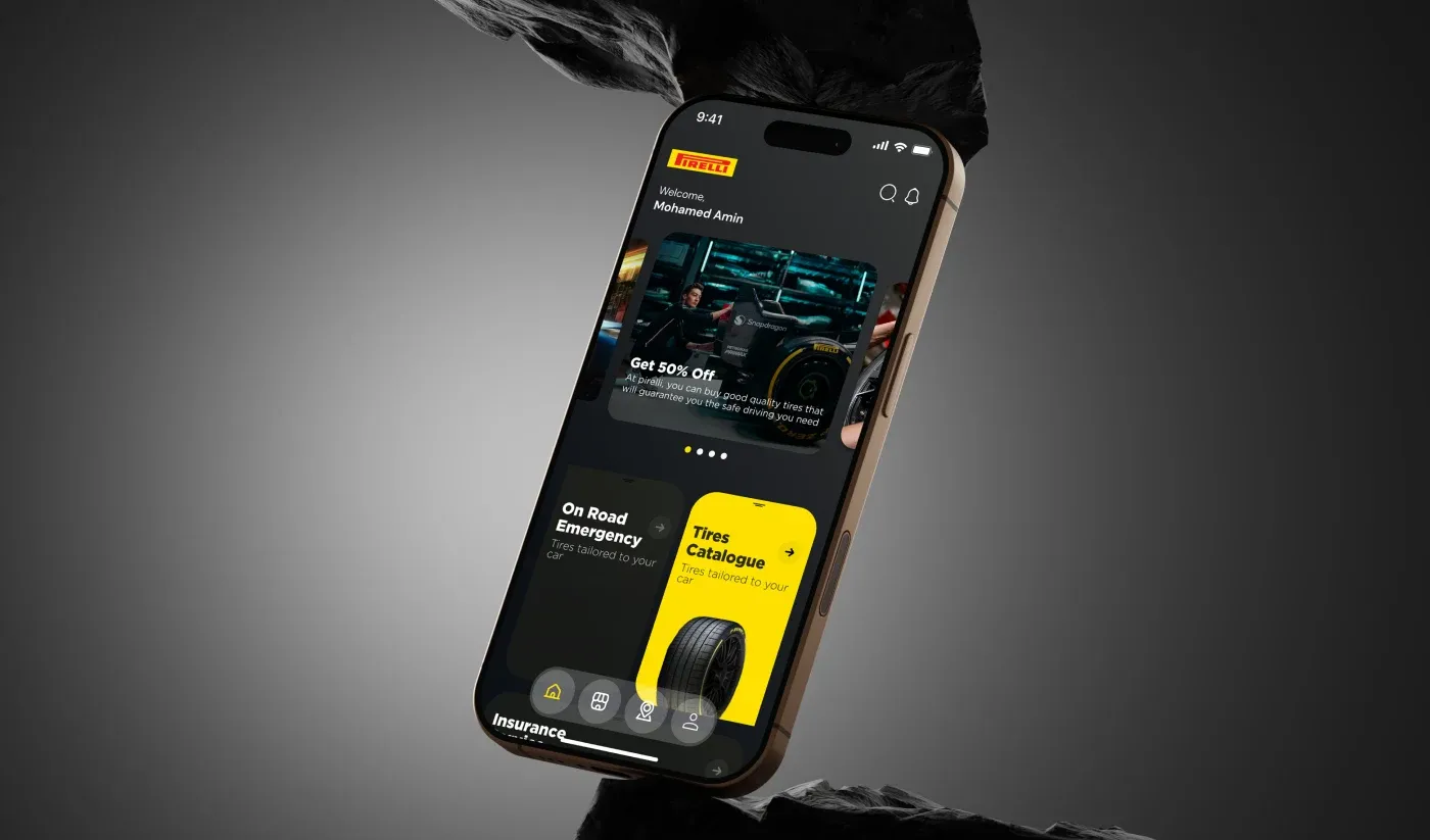 Pirelli App e-commerce mobile app UI/UX design: the real problem