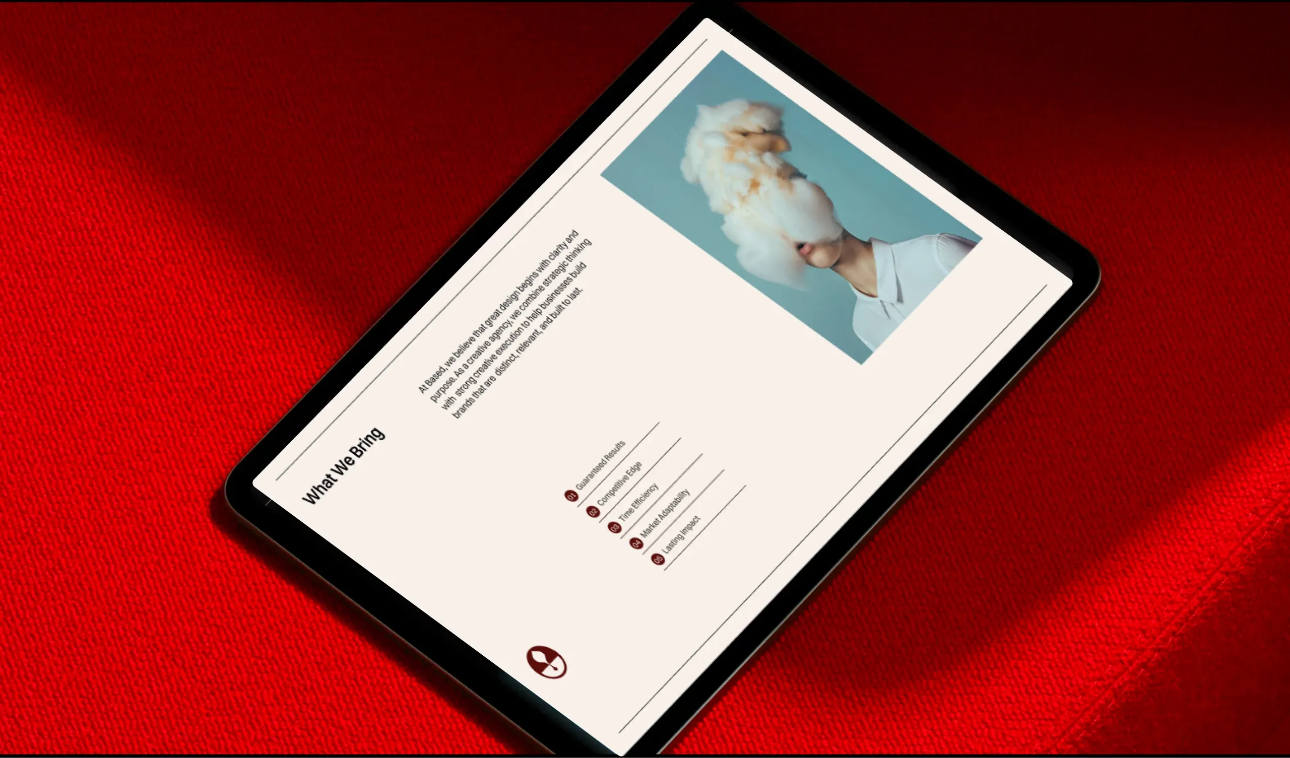 BASED Studio creative agency website design: what we bring