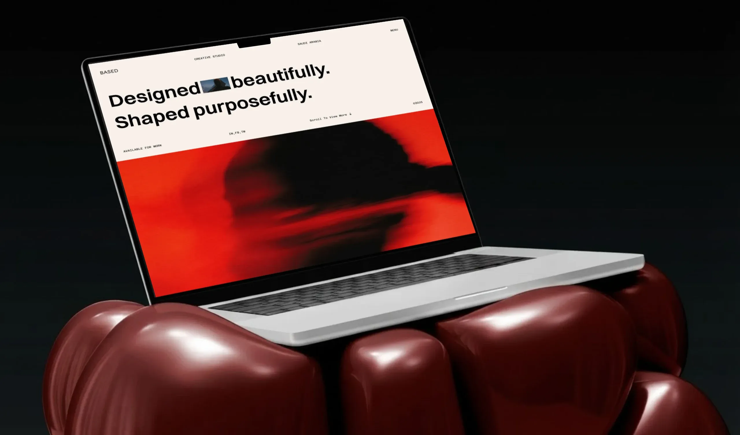 BASED Studio creative agency website design: designed beautifully, shaped purposefully