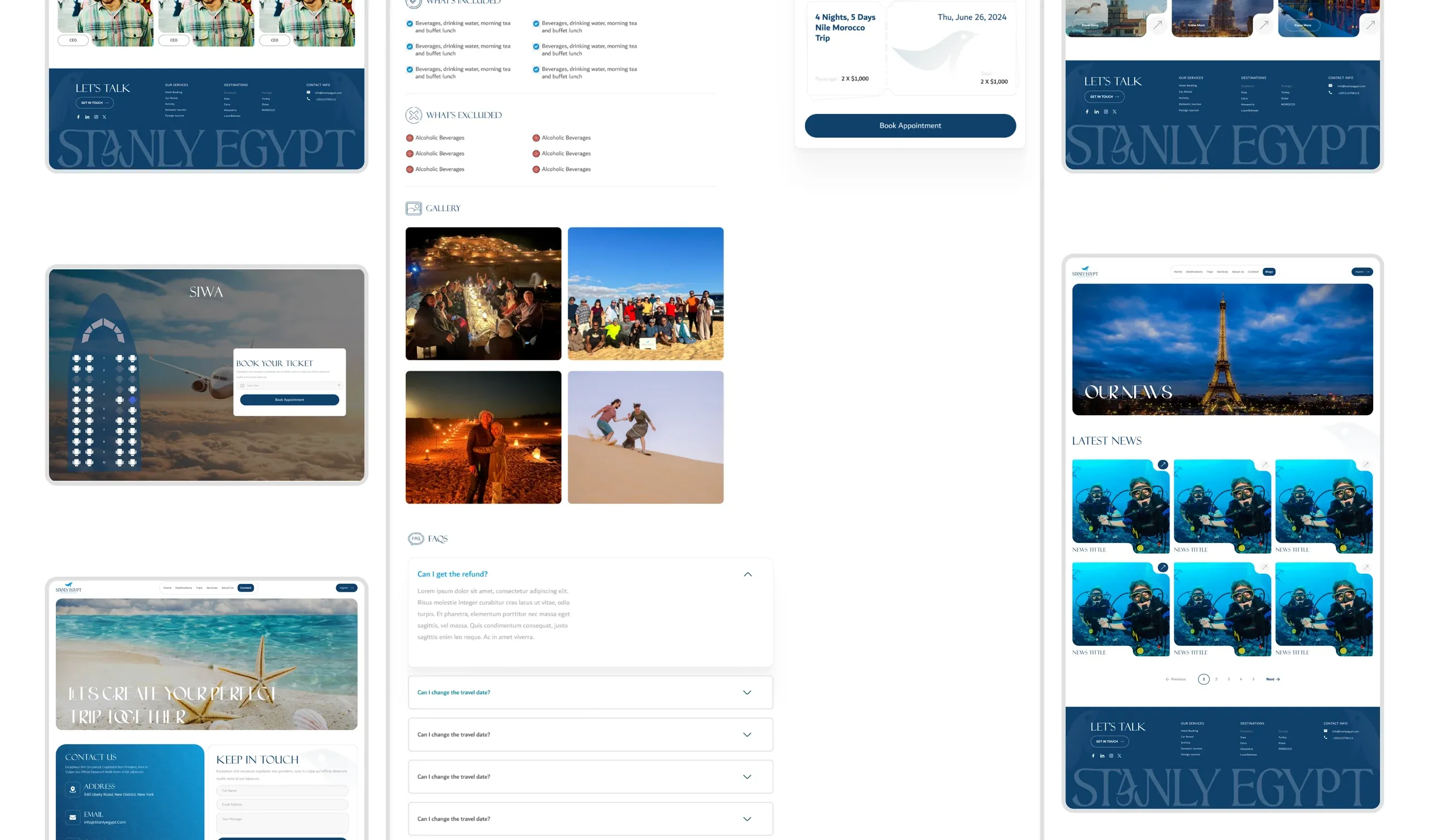 Stanly Egypt travel website UI/UX design: what i learned